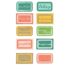 Sizzix Thinlits By 49 & Market - Snap and Swap / Postage Label